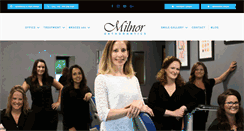 Desktop Screenshot of milnororthodontics.com